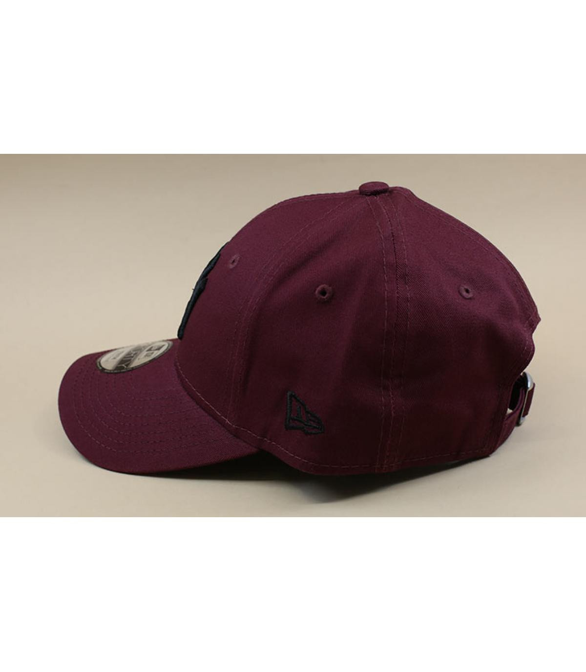 New Era zwart bordeaux NY cap